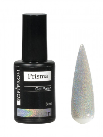 Гель-лак для ногтей со светоотражающими частицами Prisma Тон 111 Sofiprofi Prisma, 8 мл